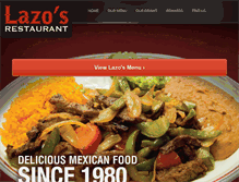 Tablet Screenshot of lazosrestaurant.com